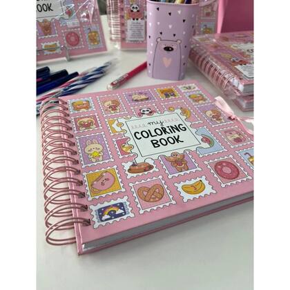 Imagem de Caderno de colorir  divertido ursinhos kawaii