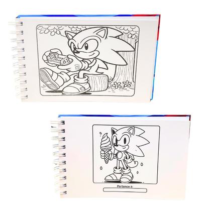 Imagem de Caderno De Colorir Estilo Bobbie Good Menino Minecraft Sonic