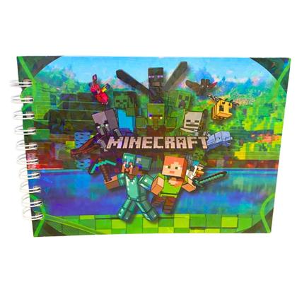 Imagem de Caderno De Colorir Estilo Bobbie Good Menino Minecraft Sonic