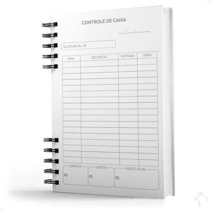 Imagem de Caderno De Controle De Caixa Capa Dura Meu Controle Hexágono