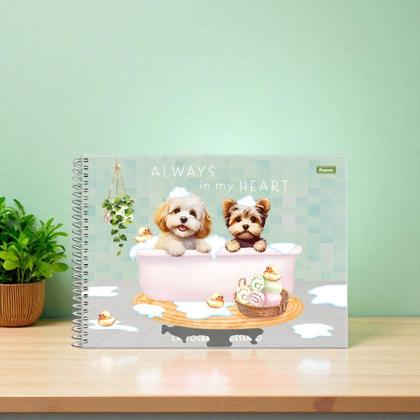Imagem de Caderno De Desenho 80F Cartografico Capa dura Fur Friends