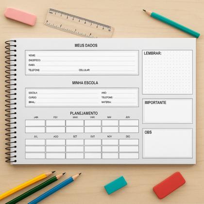 Imagem de Caderno de Desenho 96 Folhas Capa Dura Espiral Artístico Escolar Profissional  Cores Vibrantes