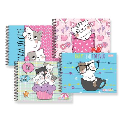 Imagem de Caderno de Desenho Escolar de Arane Espiral Snowball