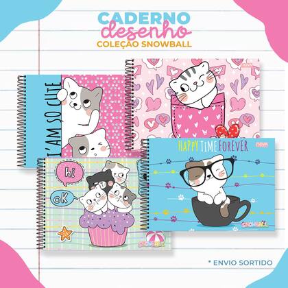 Imagem de Caderno de Desenho Escolar de Arane Espiral Snowball