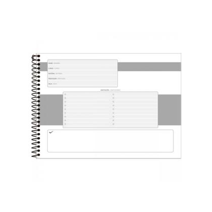 Imagem de Caderno de Desenho Milimetrado com 60 folhas Foroni Capa dura