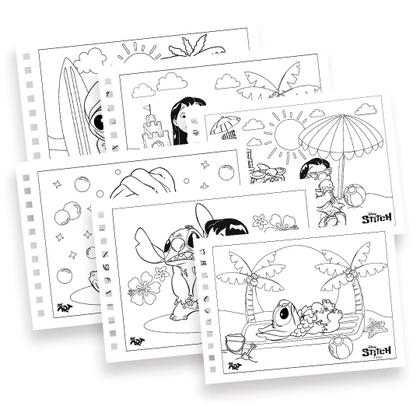 Caderno de Desenho Stitch para Colorir e 30 Adesivos - DAC - Kit de ...