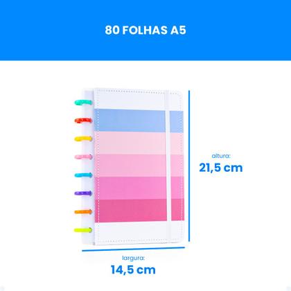 Imagem de Caderno De Discos A5 Anotações Inteligente De Capa Dura 80F