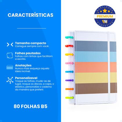 Imagem de Caderno De Discos A5 Anotações Inteligente De Capa Dura 80F