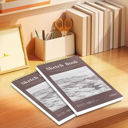 Imagem de Caderno de Esboços Crehatos 9x12cm - 100 Folhas de Papel 100gsm