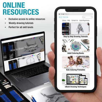 Imagem de Caderno de Esboços NIL-TECH Premium - 9x12" - 175g/m² - 70 Folhas