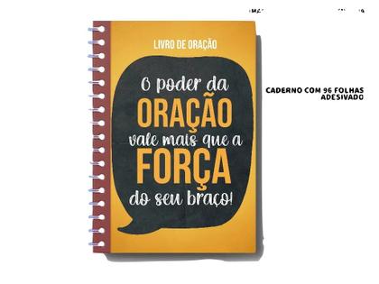 Imagem de Caderno de Oração Poder da Oração - Capa Dura com 96 Folhas