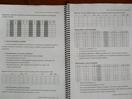 Imagem de Caderno de Teoria Musical - Escalas e acordes no Contrabaixo