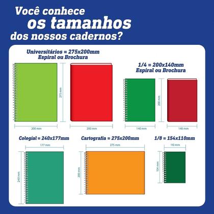 Imagem de Caderno Escolar Espiral Capa Dura 1/4 D+ 96 Folhas -TILIBRA