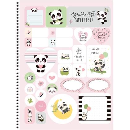 Imagem de Caderno Espiral 1/4 Capa Dura MY Friend 80 Folhas Pacote com 10