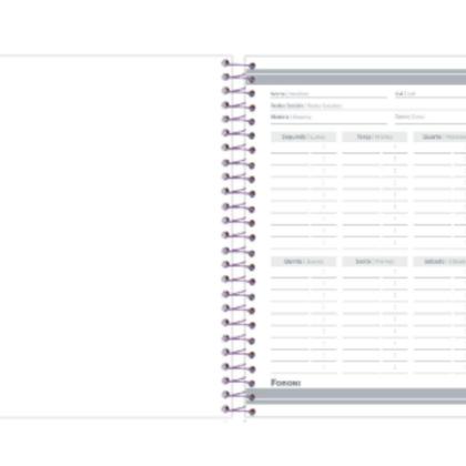 Imagem de CADERNO ESPIRAL 1/4 Pequeno - CAPA DURA STITCH 80F - FORONI