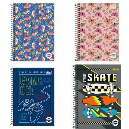 Imagem de Caderno Espiral Capa Dura Pequeno 1/4 Pepper 80 Folhas TILIBRA
