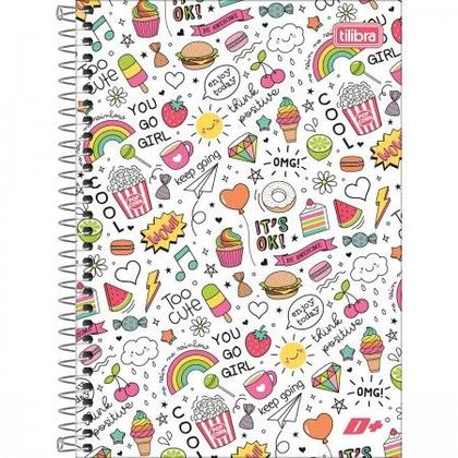 Imagem de Caderno Espiral Capa Dura Pequeno 200 Folhas Feminino