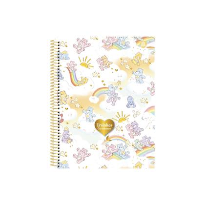 Imagem de Caderno espiral colegial capa dura 10x160 folhas ursinhos carinhosos - sortidos - são domingos/animativa