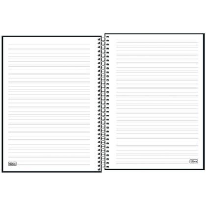 Imagem de Caderno Espiral Grande Caligrafia Universitário Lunix 7x7 Capa Dura 80 Folhas Tilibra