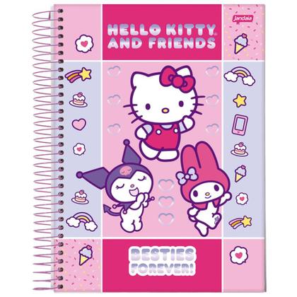 Imagem de Caderno Espiral Grande Universitário 1 Metéria Hello Kitty Besties Forever Capa Dura 80 folhas Jandaia COR:BESTIES FOREV