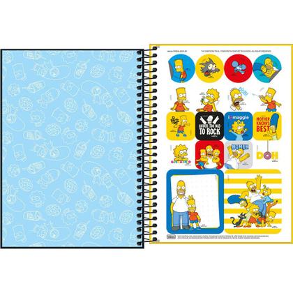 Imagem de Caderno Espiral Tilibra Simpsons 1/4 80 Folhas 342319