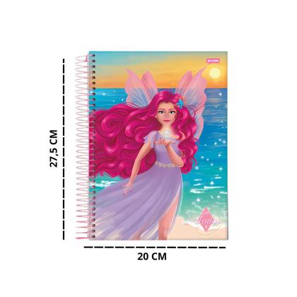 Imagem de Caderno Espiral Universitario 1M 80Fls Conto De Fada Jandaia