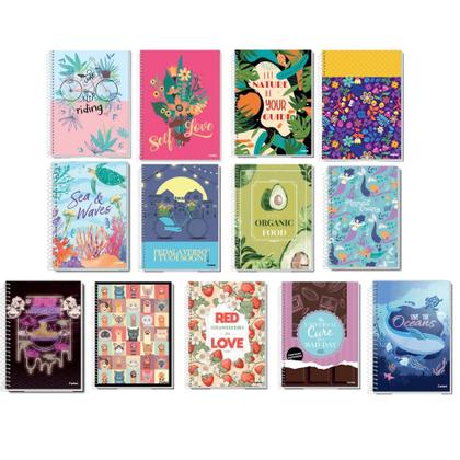 Imagem de Caderno Espiral Universitário Capa Dura 10 Matérias 200 Folhas My Collection Feminino CREDEAL Estampa 4