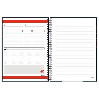 Imagem de Caderno Flamengo Clube Regatas 1 Matéria Espiral 80 F