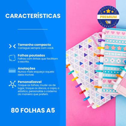 Imagem de Caderno Inteligente A5 Medio Escolar 80 Folhas Personalizado