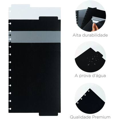 Imagem de Caderno inteligente black grande 215x280mm 80 folhas