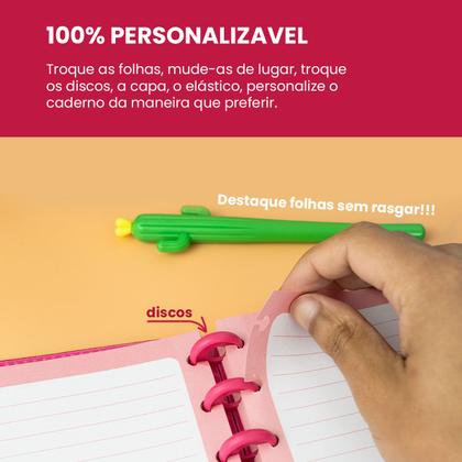 Imagem de Caderno Inteligente Grande A5 De Discos Anotações E Diario
