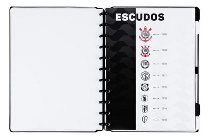 Imagem de Caderno Inteligente Grande - Corinthians Fiel Preto- 80 Fls