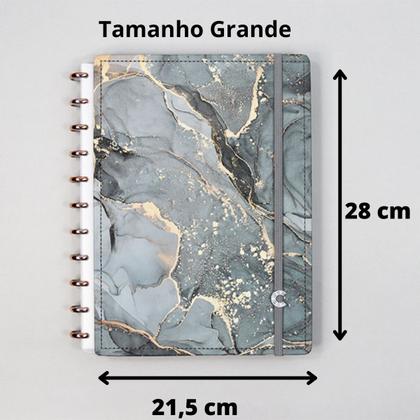 Imagem de Caderno Inteligente Ônyx Tamanho Grande de Disco 80 Folhas Offset 90