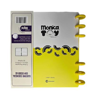 Imagem de Caderno Inteligente Pequeno Disco A5 - Mônica Toy - Magali