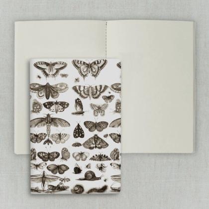 Imagem de Caderno Journal Folk Books sem Pauta 20x13,5 Insetos 