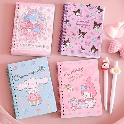 Imagem de Caderno Kawaii Sanrio A6 - Planejador Semanal My Melody, Kuromi e Cinnamoroll