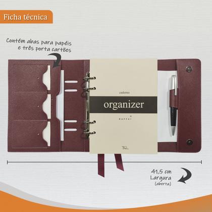 Imagem de Caderno Organizer 147-R Raffai Couros