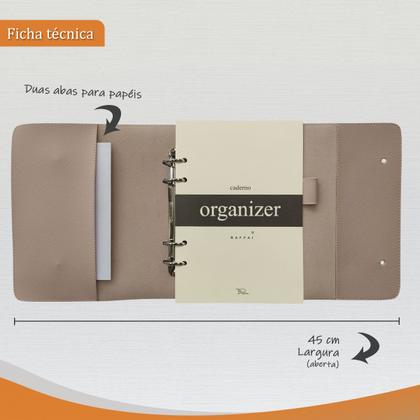 Imagem de Caderno Organizer 182-R Personalizado Raffai Couros
