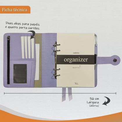 Imagem de Caderno Organizer Couro 127-R Raffai Couros