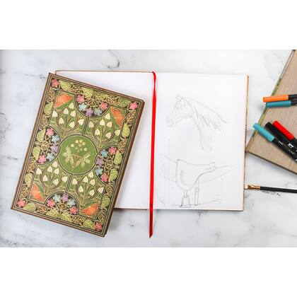 Imagem de Caderno Paperblanks Sketchbook Poetry In Bloom 200g Mixed Média 112 Páginas