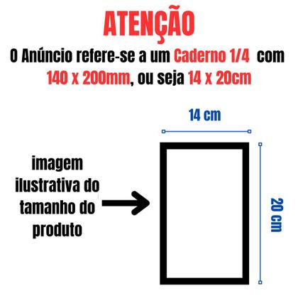 Imagem de Caderno (PEQUENO) Brochura 1/4 Sapeca Kids 48 Folhas Menino/Menina 14x20cm Tilibra  Costurado  Recados