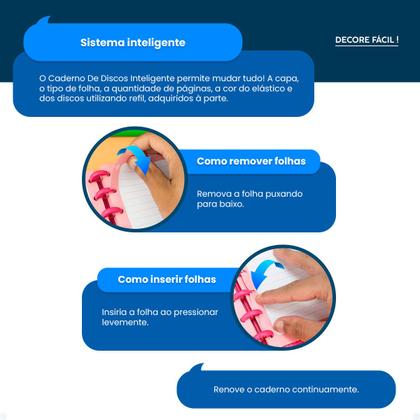 Imagem de Caderno Personalizado De Disco Inteligente Grand Touch Couro