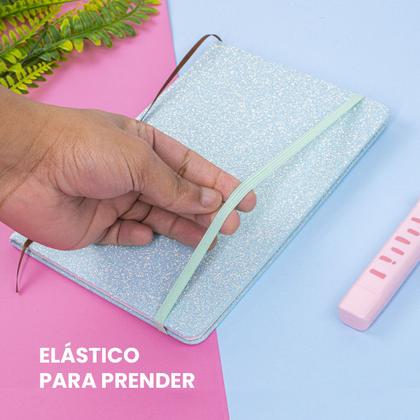 Imagem de Caderno Personalizado Pequeno Capa Dura Glitter Escolar 80f