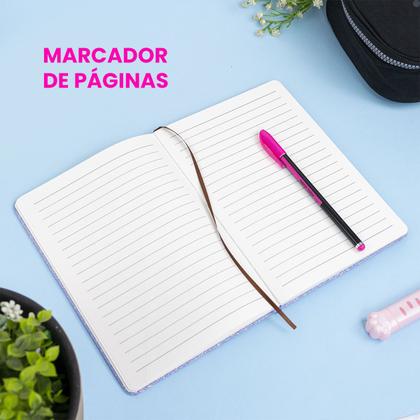 Imagem de Caderno Personalizado Pequeno Capa Dura Glitter Escolar 80f