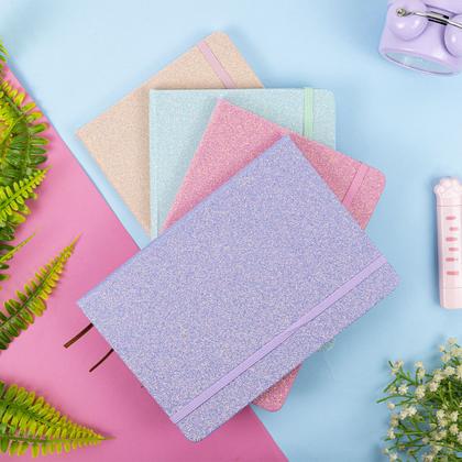 Imagem de Caderno Personalizado Pequeno Capa Dura Glitter Escolar 80f