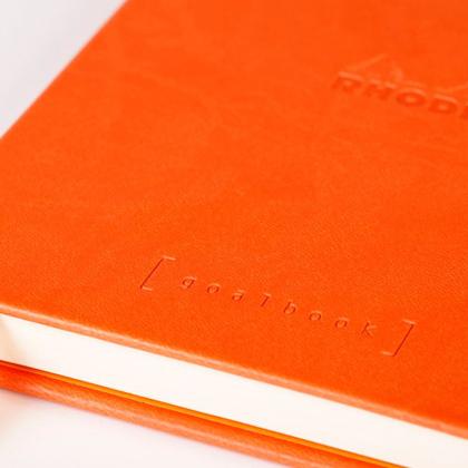 Imagem de Caderno Pontilhado Goalbook Rhodia A5 120 Folhas Tangerine