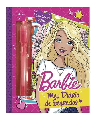 Imagem de Caderno Querido Diário Secreto Barbie Caneta Mágica Infantil