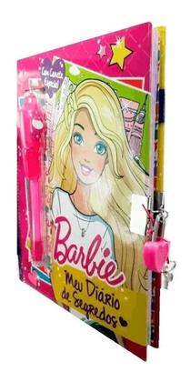 Imagem de Caderno Querido Diário Secreto Barbie Caneta Mágica Infantil