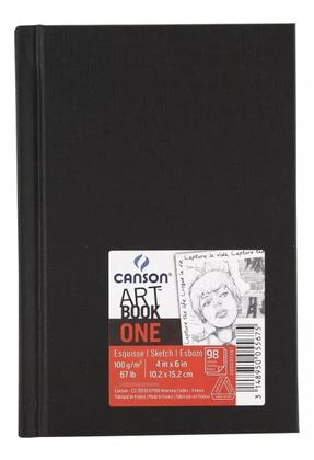 Imagem de Caderno Sketch Canson Art Book One 100g A6 98 Folhas Espiral