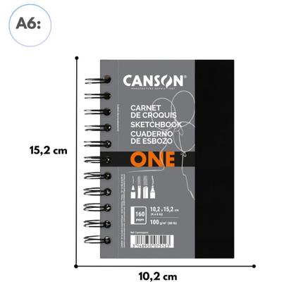 Imagem de Caderno Sketchbook Canson Art Book One 100g A6 80Fls Espiral